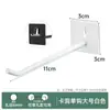 Accesorios de ganchos para panel perforado coloridos sin taladro, estante de almacenamiento de metal para tablero de agujeros redondos y cuadrados, clavos colgantes y accesorios para DIY