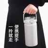 Taza Termo de Acero Inoxidable de Gran Capacidad y Buen Aspecto 304 Portátil con Popote y Doble Asa para Beber Taza Termo Hecha a Medida con Logo