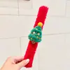Anel de Pressão de Natal Pulseira Infantil de Natal Pingente Anel de Pressão de Pelúcia Acessórios do Papai Noel