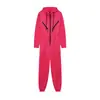 Venta Caliente Transfronteriza 2024 Amazon Ebay Deportivo Casual para Mujer Mono con Cremallera Decorada y Capucha Traje de una Pieza