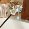 Pente de franja floral estilo antigo para mulheres, novo pente moderno estilo chinês para coques, pente simples Hanfu cheongsam, acessório de cabelo, ornamento de cabelo