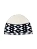 Chapéu de Lã Retrô Personalizado de Fábrica para Casais Outono e Inverno Designer Padrão de Diamante Combinação de Cores Chapéu de Tricô Quente Chapéu para Frio