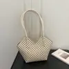 Bolsa de Cesta Feminina Estilo Novo 2026, Grande Capacidade, Bolsa Tote para Ombro/Axila de Outono para o Trabalho