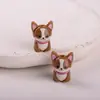 Corgi de Acrílico Cachorro Sentado Caramelo de Corazón Mercancía del Primero de Mayo Sello Cuentas DIY Bolsa Colgante Accesorios