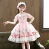Vestido Lolita para Niñas 2026 Verano Nuevo Estilo Moda Infantil Dulce Vestido de Princesa para Bailar Falda Tutú de Niña