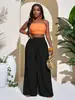 Transfronterizo 2026 Amazon Europeo y Americano Vestido de Cuatro Estaciones Pantalones Largos de Pierna Ancha para Mujer Pantalones de Pierna Ancha de Cintura Alta Casual Personalizados Nuevos