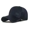 Gorra de Algodón para Hombre de Otoño e Invierno, Cortavientos y Resistente al Frío, para Ancianos, Papá, Personas de Mediana Edad y Mayores, Forrada de Polar, Engrosada, Cálida Gorra de Béisbol de Algodón
