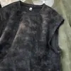 Marca Americana Ins Tendência Camiseta Tie-Dye Sem Manga Masculina Verão Fresca Secagem Rápida Colete Esportivo Colete Casual Estudante Top