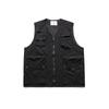Vestido de Verano del Sur 2023 Primavera Color Sólido Multibolsillos Sin Cuello Chaleco Ropa de Trabajo Estilo Japonés Retro Holgado Top sin Mangas para Hombre