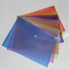 Bolsa de Archivo A4 Colorida Transparente Bolsa de Almacenamiento de Papel de Prueba de Cierre Bolsa de Información para Estudiantes Carpeta Suministros de Oficina