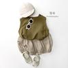 Chaleco de Gasa de Algodón de Doble Capa para Niños y Niñas 26 Verano Nuevo Estilo Coreano Estilo Japonés Algodón Puro Top Camiseta Ropa para Bebés y Niños Venta al por Mayor