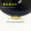 Hebilla de cuerda de mano hebilla de conexión hebilla de pulsera hebilla de acero inoxidable hebilla de cuerda de cuero cuerda trenzada cable de acero hebilla diy hebilla con agujero de 3 mm