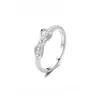 Caperucita Roja Mismo Estilo Anillo Brillante Mujer Agitar Voz Celebridad en Vivo Moda Nicho Lazo Anillo de Pareja Apertura