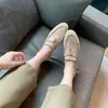 Mocasines Planos para Mujer Chuyuji, Mocasines de Suela Suave con Hebilla de Borla, Zapatos Versátiles de Estilo Coreano con Tacón Bajo y Punta Redonda