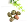 Atacado Contas de Pedra Natural 13*18 Oval Rosto de Anel DIY Acessórios para Joias Feitas à Mão Anel com Pedra Nua Inlaid 13*18