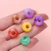 Cuentas de Cubo de Color Gelatina Acrílica Manchadas con Agujero Grande Cuentas Sueltas Material para Ensartar Pulseras Collares Hechos a Mano DIY Accesorios de Joyería