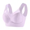 Ropa interior de una pieza con copa fija sin marcas para mujer, sexy, de seda helada, push-up, sin aro de acero, espalda hermosa, talla grande para chica rellenita, sujetador tipo chaleco