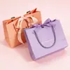 Bolsas de Tote Transfronterizas, Bolsas de Papel Coloridas con Impresión de Logo, Bolsas de Papel para Tiendas de Ropa, Bolsas de Compra para Cosméticos, Bolsas de Regalo Personalizadas
