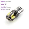 Decodificación LED para coche T10 5730 5630 8SMD, bombilla pequeña, luz de matrícula, luz de lectura