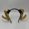 Directamente del fabricante: Diadema de Cuernos de Cabra Diabólica y Cuernos de Toro, Accesorio para la Cabeza de Disfraz de Fiesta de Cosplay Oscuro de Halloween