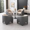 Mesa de negociación moderna de lujo para oficina de ventas, departamento de ventas, mesa de negociación con 4 sillas, mesa redonda pequeña, mesa de negociación para recepción, combinación de mesa y silla de negociación