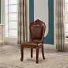Mesa y Sillas de Madera Maciza Estilo Europeo para 8 Personas Mesa de Conferencias Rectangular Extensible 2m Mesa de Juego de Mesa Werewolf