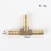 En stock cobre engrosado en T de tres vías espiga de pescado de tres vías en T de tres vías cobre Tres vías 4mm 6mm 8mm 10m
