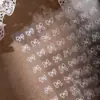 Pegatinas de Arte para Uñas de Lazo Nuevo Pintadas a Mano Blancas y Negras Finas Resistentes Simples Gama Alta DIY Decoraciones para Uñas Blanqueadoras