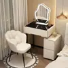 Nuevo Estilo Crema Moderno Minimalista Gabinete Cómoda Apartamento Pequeño Dormitorio Estrecho Tocador de Casa Tocador