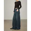 Jeans retro americanos desgastados para mujer, primavera y otoño 2026, talla grande, elegantes, pierna recta holgada, pantalones de pierna ancha adelgazantes