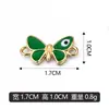 Ventas directas del fabricante: Pulsera DIY de doble colgante con mariposa multicolor de goteo de aceite, colgante, collar y accesorios. Se puede mezclar y vender a granel para el comercio transfronterizo
