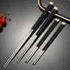 Palillos de Madera para Alitas de Pollo de Larga Duración Transfronterizos para Freír, Palillos para Fideos, Palillos para Hot Pot, Mango de Madera Empalmado de Acero Inoxidable con Cabeza de Cobre con el Carácter de la Fortuna