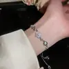 Pulsera Letra Ácido Acético Zirconia Moda Exquisita Estilo Frío Pulsera Lujo Ligero Alta Sensación Pulsera de Temperamento Al por Mayor