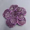 Acessórios de Joias com Strass de Camélia Transfronteiriços Flores Tridimensionais de Sapato de Camada Dupla Acessórios para Roupas Acessórios de Broche para Headwear DIY