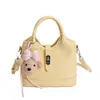 Yuezi 2026 Nova Bolsa Feminina Tendência Estilo Coreano com Toque de Luxo, Bolsa de Mão Versátil, Bolsa de Ombro, Bolsa Transversal Simples para o Dia a Dia