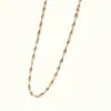 Joyería Transfronteriza Europea y Americana Moda Nicho Lujo Ligero Minimalista Collar Collar de Cadena para Mujer Ajustable Combinable Cadena para el Cuello Venta al por Mayor