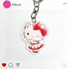 Transfronterizo Nuevo Tk Popular Dibujo Animado Sanrio Acrílico Anime Periférico Llavero Lindo Accesorio para Mochila Colgante