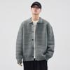 Invierno Nueva Llegada Cálido Cárdigan de Solapa Suéter para Hombre Holgado Talla Extra Retro Juventud Suéter de Punto Combinable Casual Moderno Marca