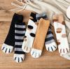 Calcetines mujer medio caña terciopelo sin pelusa otoño e invierno Calcetines pata de gato engrosados cálidos media pantorrilla calcetines de suelo calcetines de felpa fábrica al por mayor