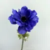 Flor de Amapola de Tallo Único Flor Artificial Amapola de Terciopelo Flor Falsa Decoración para el Hogar Sala de Estar Decoración Floral para Bodas Ramo Atrezo