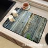 Alfombra impresa de barro de diatomeas con veta de madera transfronteriza, tapete absorbente para cocina, tapete para inodoro, tapete para puerta de habitación, tapete drenante resistente a las manchas al por mayor