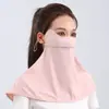 Máscara de Proteção Solar de Verão Estéreo 3D Proteção Integrada do Pescoço Máscara Facial com Proteção Solar Anti-UV Respirável Máscara de Proteção Solar de Seda Gelada