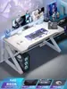 Escritorio de computadora, mesa y silla de escritorio para juegos de escritorio, escritorio para oficina en dormitorio, mesa simple, banco de trabajo, escritorio para estudiantes en casa, mesa de estudio