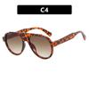Gafas de sol de sapo, modernas, de gran tamaño, que adelgazan la cara, con protección solar UV para mujer, forma cóncava.