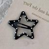 Dulce Lindo Blanco y Negro Ola Lunares Estrellas Nubes Horquilla Moda Mujer Flequillo Clip Lateral para el Cabello Pinza bb Horquilla