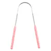 Raspador de Lengua Herramienta de Limpieza Bucal para Eliminar el Mal Aliento y el Olor, Raspador de Lengua en Forma de U, Raspador de Lengua Bucal de Acero Inoxidable