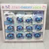 Candado de Silicona Stitch de Silicona con Llave Estrella Stitch Bebé Papelería Candado Forma de Candado Cabeza del Candado Regalo