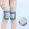 Joelheiras de verão antiderrapantes, flexíveis e finas com alta elasticidade, quentes e adequadas para ambientes com ar condicionado, suporte de joelho sem costura e prático para homens e mulheres