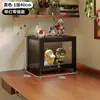 Vitrina para el Hogar para Figuras, Gabinete de Almacenamiento de Piso de Acrílico para Modelos de Juguete Lego con Luces y Cerradura, Vitrina Transparente
