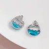 [Serie Oceánica] Colgante de Cola de Sirena Estrella de Amor Incrustada Colgante Hecho a Mano DIY Accesorios para Pulsera Collar